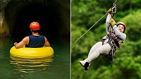 Rainforest Zipline and Cave Tubing With Lunch Belize