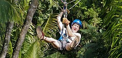 Rainforest Zipline and Cave Tubing With Lunch Belize