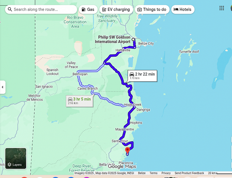 Belize International Airport To Naia Resort and Spa